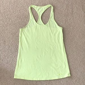 Under Armour Yellow Racerback Tank Top